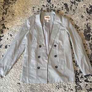 Women's Double-Breasted Gray Blazer Forever 21